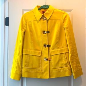 Tory Burch Yellow Graham Cotton Canvas Jacket